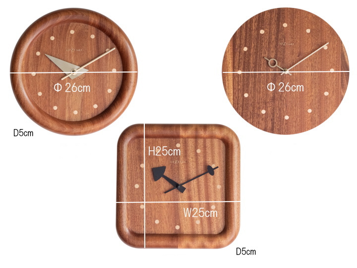 NEXTIME ネクスタイム DOWEL ドウェル ウォールクロック 掛け時計 NXT-J029 NXT-J030 NXT-J010