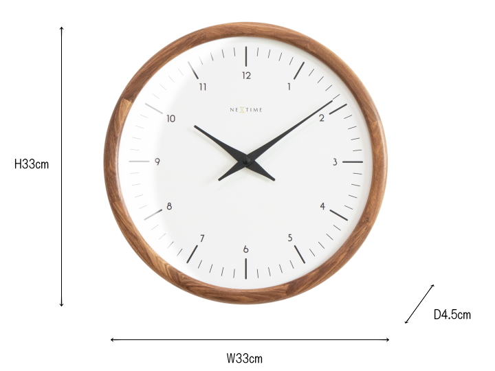 NEXTIME ネクスタイム ROUND ラウンド ウォールクロック 掛け時計 NXT-J032 NXT-J034