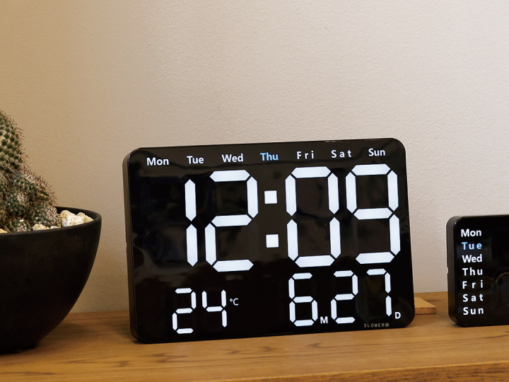 LED クロック ビエント LED CLOCK VIENTO 置き掛け兼用 SLW368 SLOWER（スロウワー）