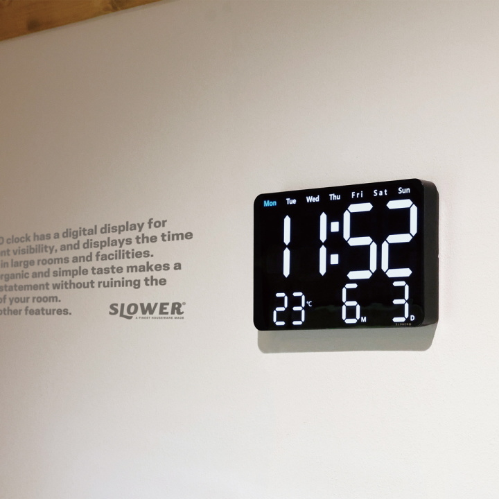 LED クロック ビエント LED CLOCK VIENTO 置き掛け兼用 SLW368 SLOWER（スロウワー）